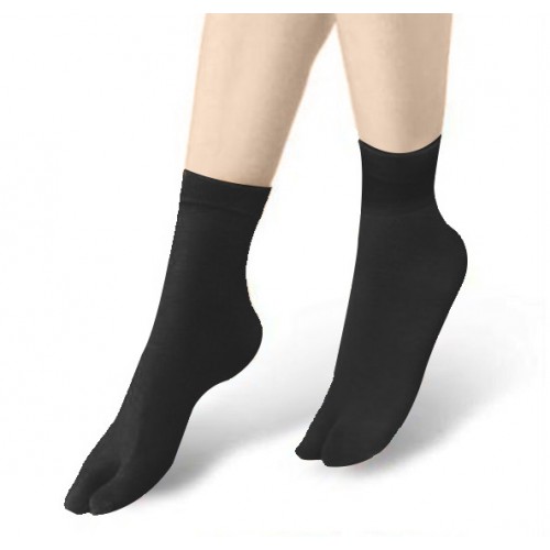2 Toe Lady Sock- Black 2 Toe Lady Sock- Black